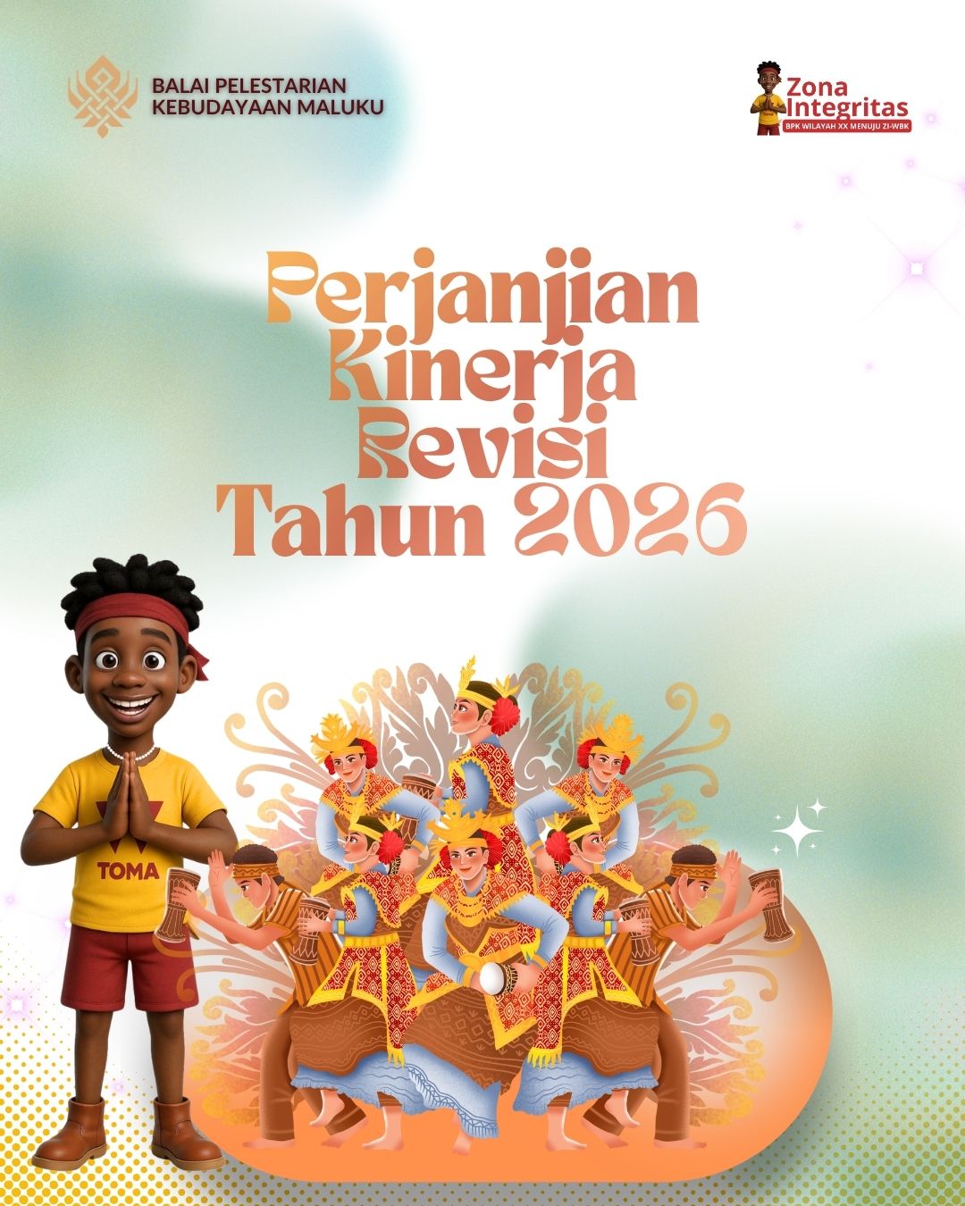 Cover Perjanjian Kinerja Revisi BP Kebudayaan Maluku Tahun 2026