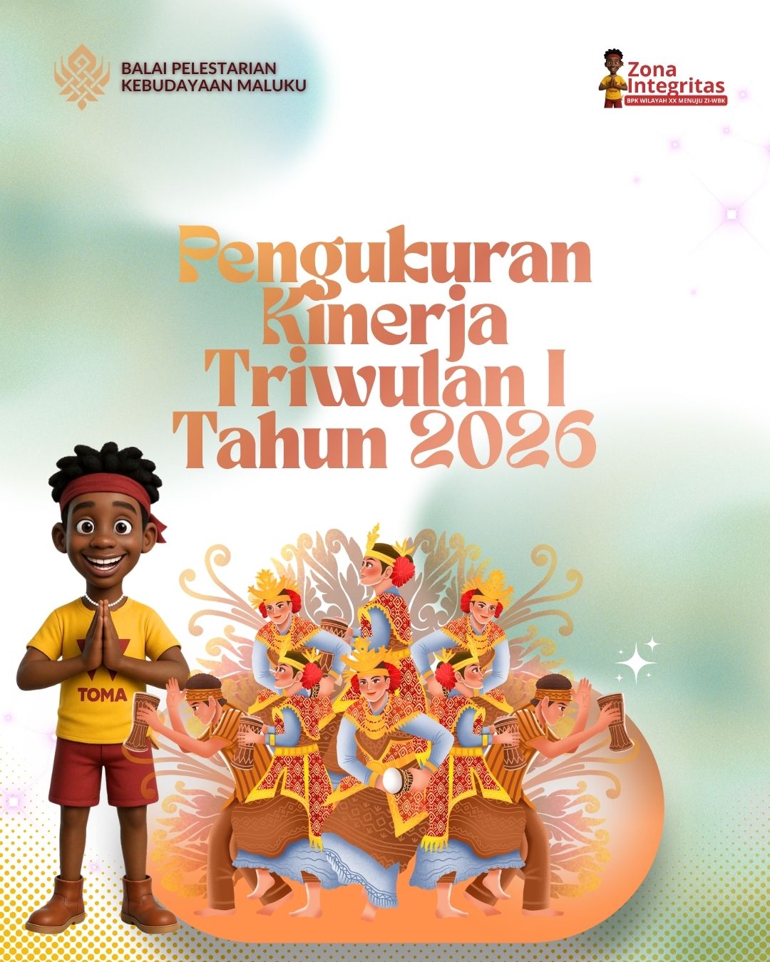 Cover Pengukuran Kinerja BP Kebudayaan Maluku Triwulan I Tahun 2026