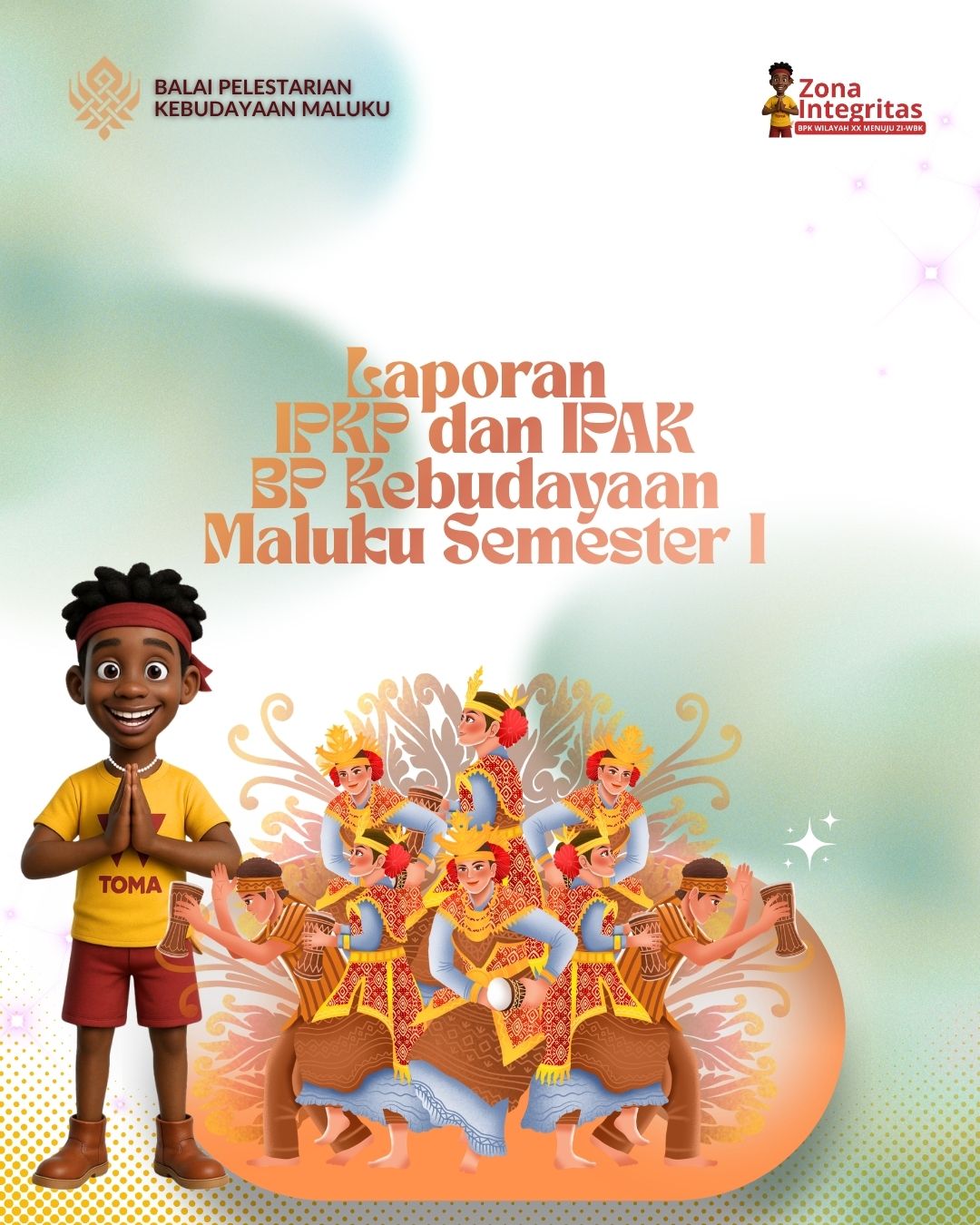 Cover Laporan IPAK dan IPKP BP Kebudayaan Maluku Semester I