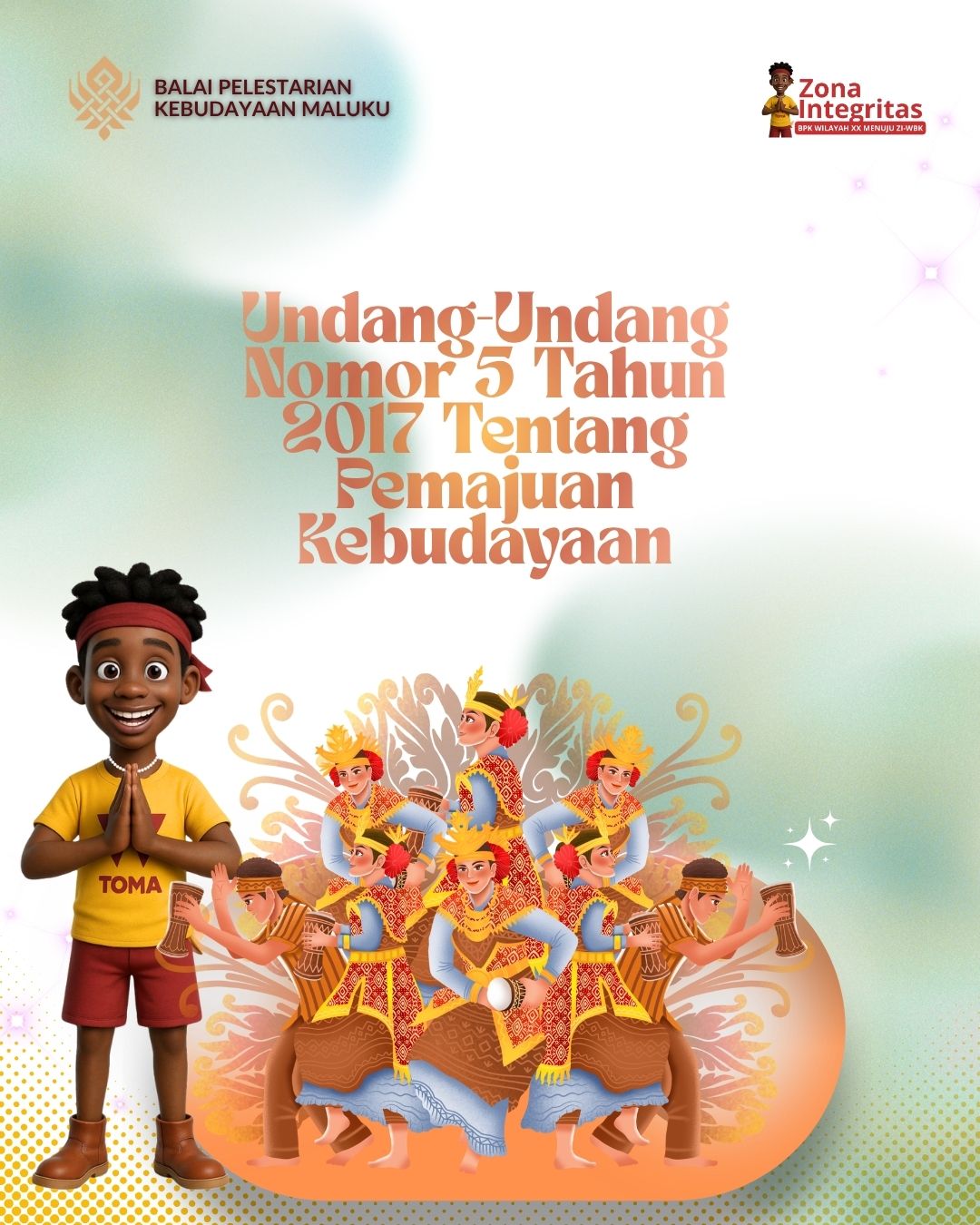Cover Undang-Undang Nomor 5 Tahun 2017 tentang Pemajuan Kebudayaan