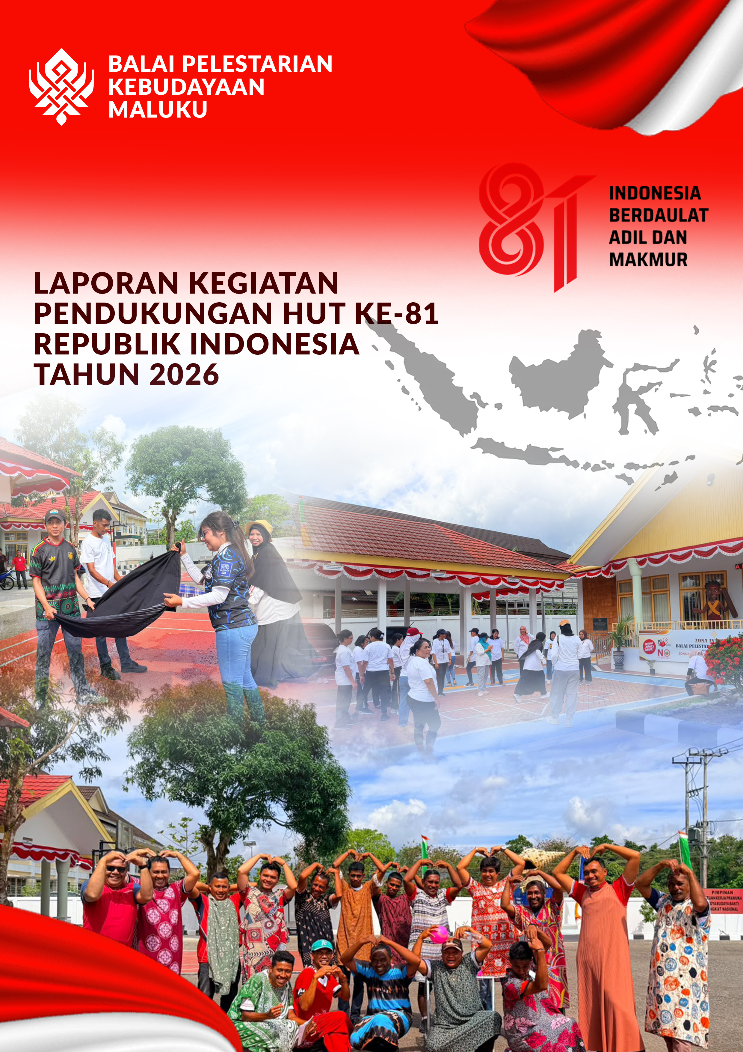 Cover Laporan Pendukungan HUT ke-81 Republik Indonesia