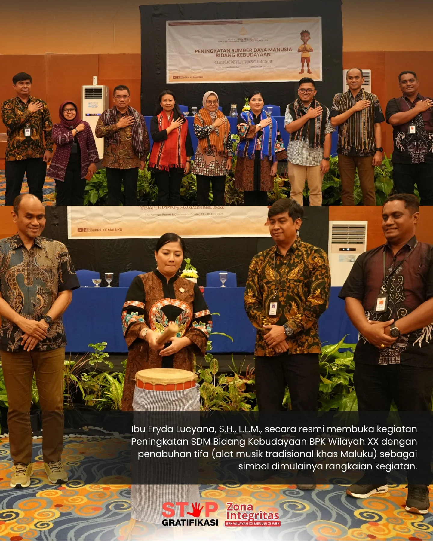 Galeri Inspektur Jenderal Kementerian Kebudayaan Buka Kegiatan Peningkatan SDM Bidang Kebudayaan BPK Wilayah XX