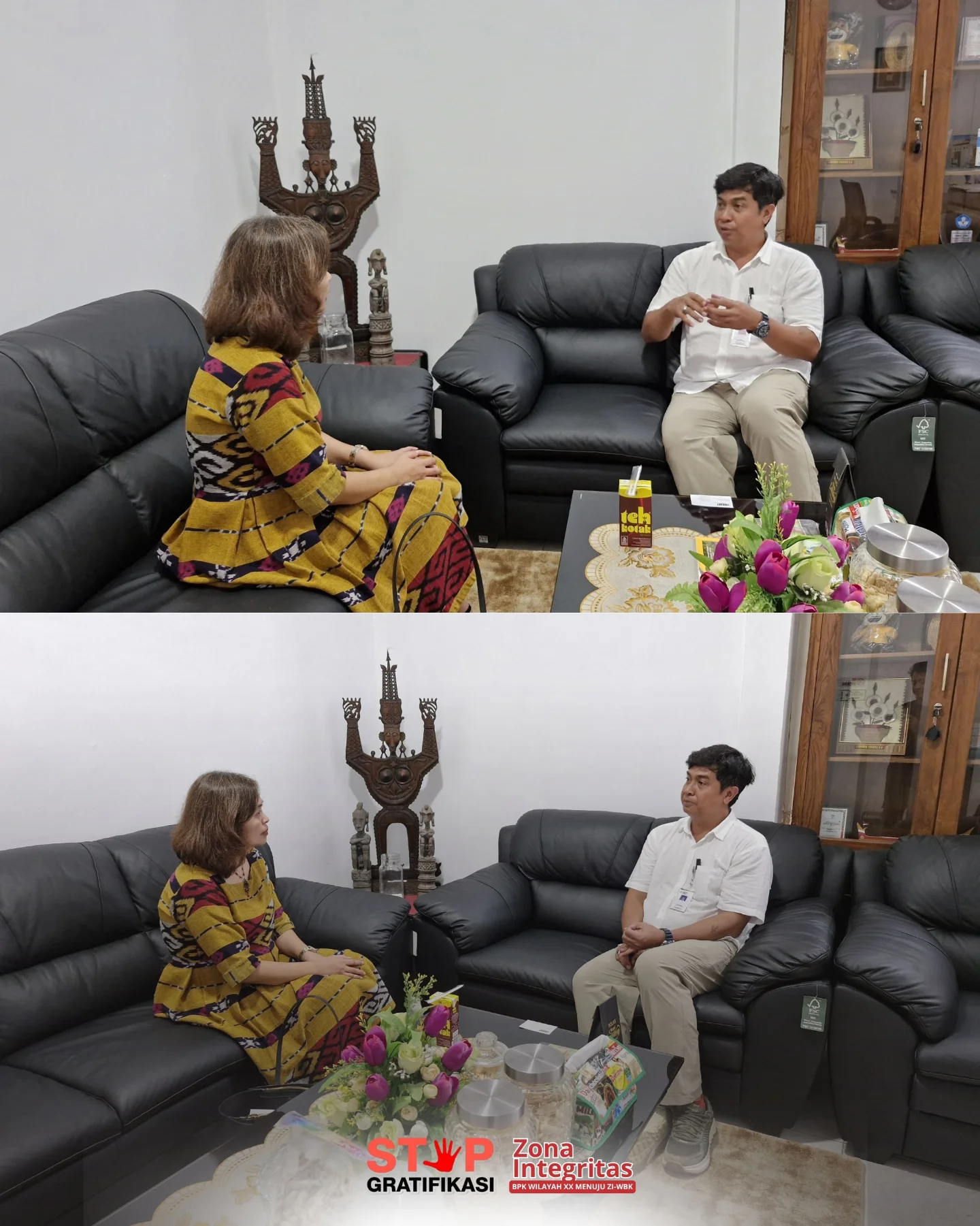 Galeri BPK Wilayah XX menerima kunjungan Ibu Nina Kania Dewi dari Library of Congress, US Embassy