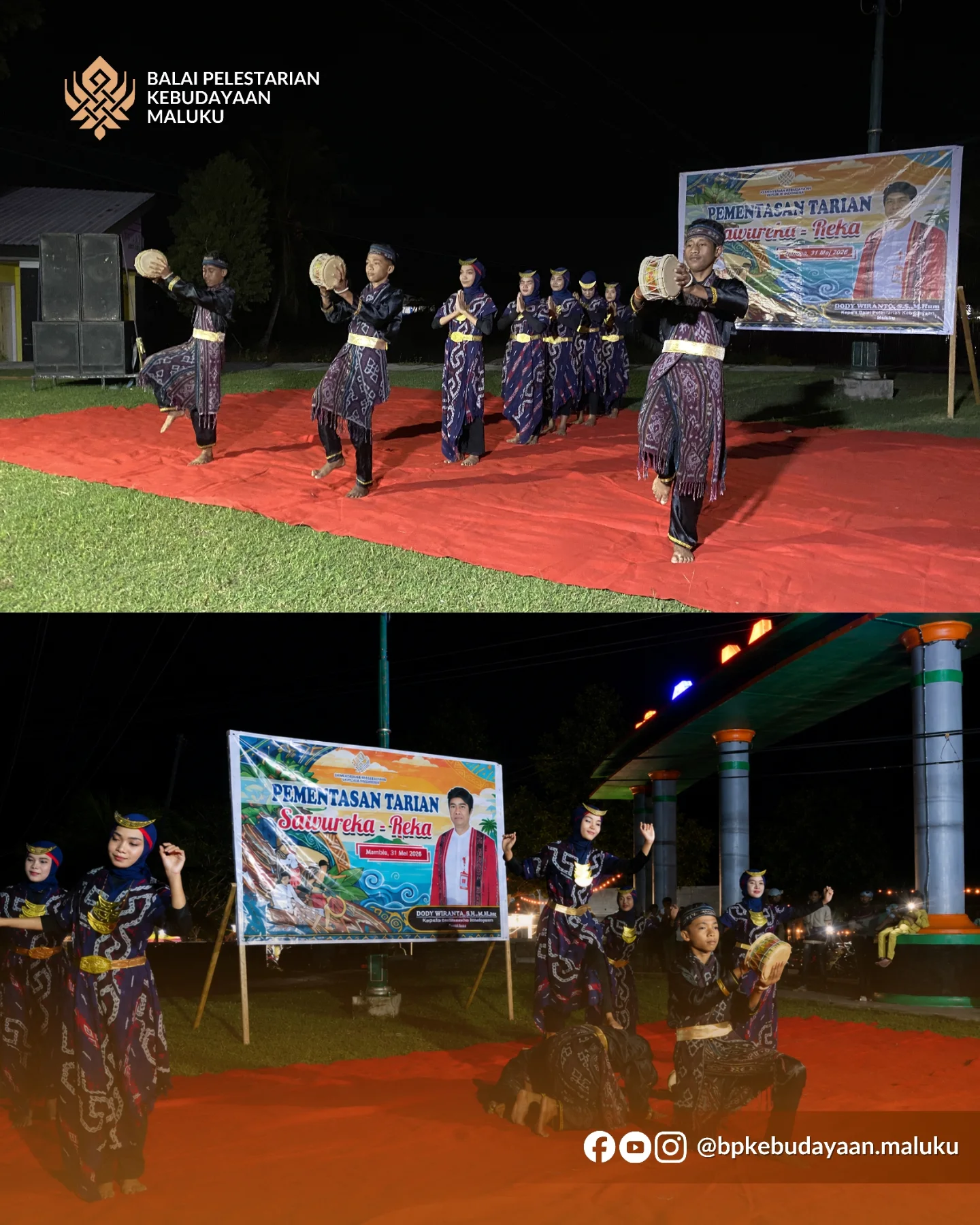 Galeri Balai Pelestarian Kebudayaan Maluku Hadiri Pementasan Tarian Sahureka-Reka