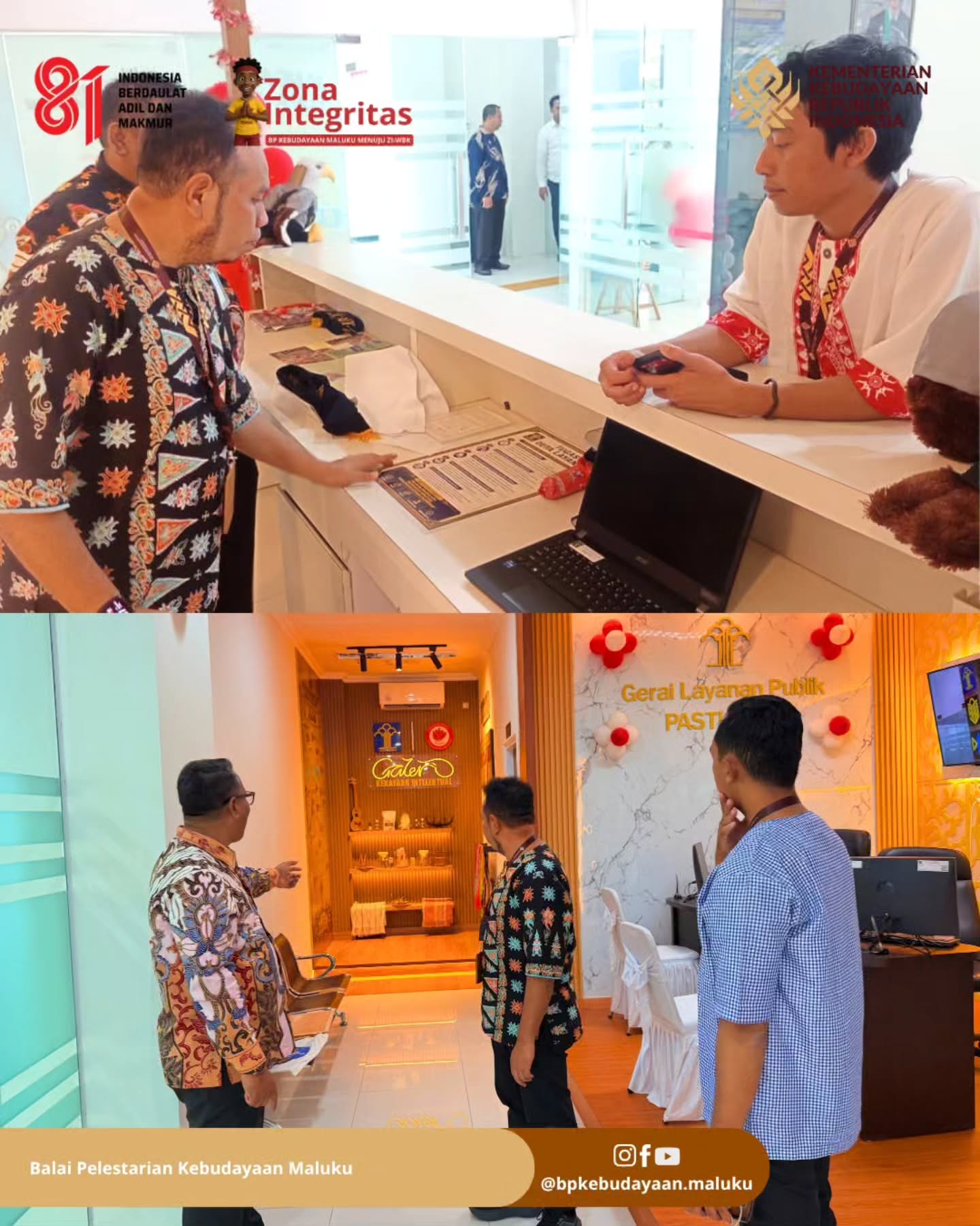 Galeri BP Kebudayaan Maluku Raih Penghargaan dan Perkuat Sinergi ZI-WBK