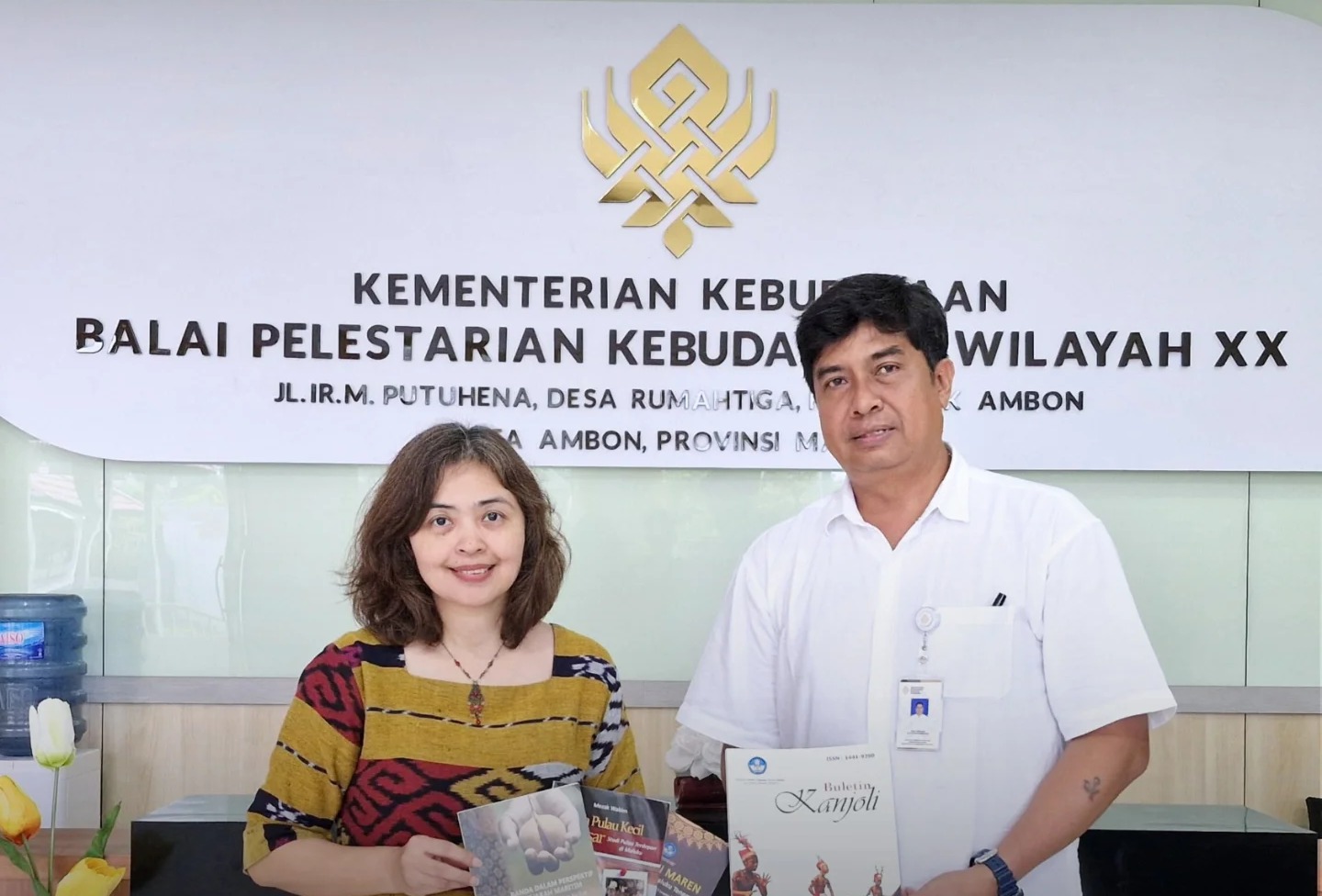 BPK Wilayah XX menerima kunjungan Ibu Nina Kania Dewi dari Library of Congress, US Embassy
